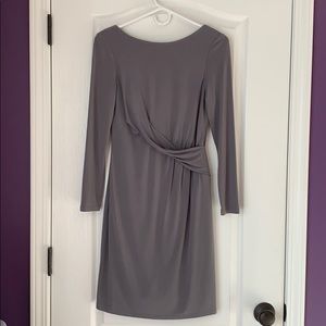 Gray long sleeve dress